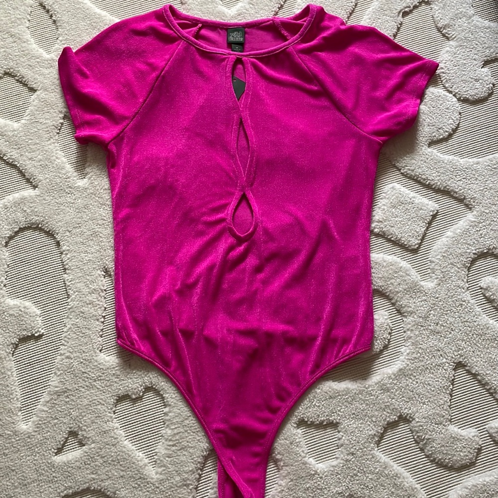 NWT Pink short sleeve bodysuit
